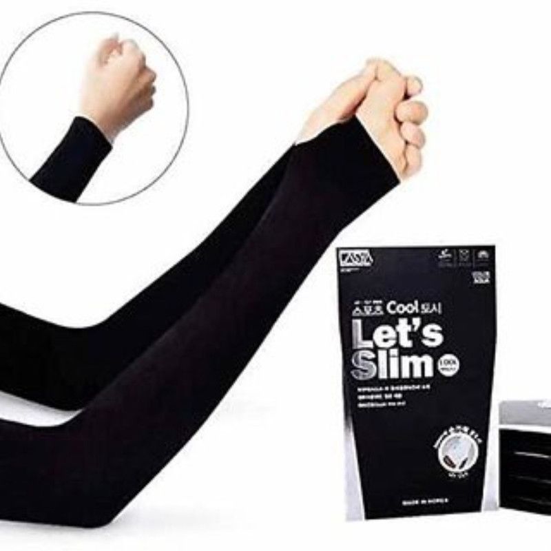 2Mech Black Uv Sunblock protection with thumb hole Arm sleeves for Men Women