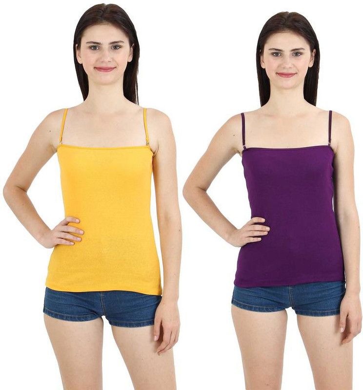 Women Yellow, Purple Camisole