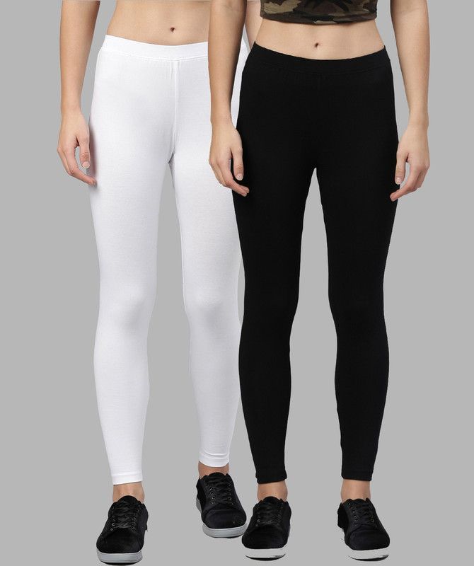 Kryptic Ankle Length Western Wear Legging  (Black, Solid)