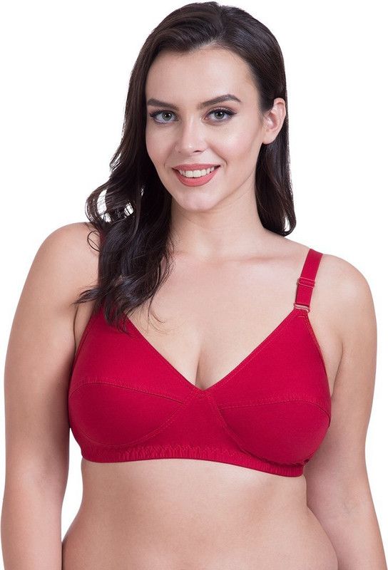 Women Minimizer Lightly Padded Bra  (Red)