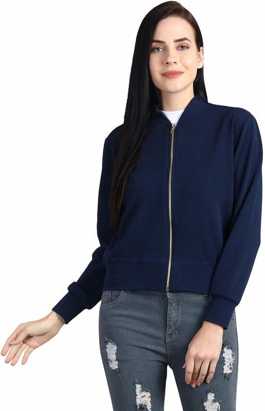 Meijaata Light Weight Short Jacket for women Women Solid Casual Jacket