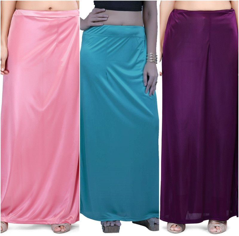 YMS ALINELYCRAPETTICOATS3 Lycra Blend Petticoat  (L)