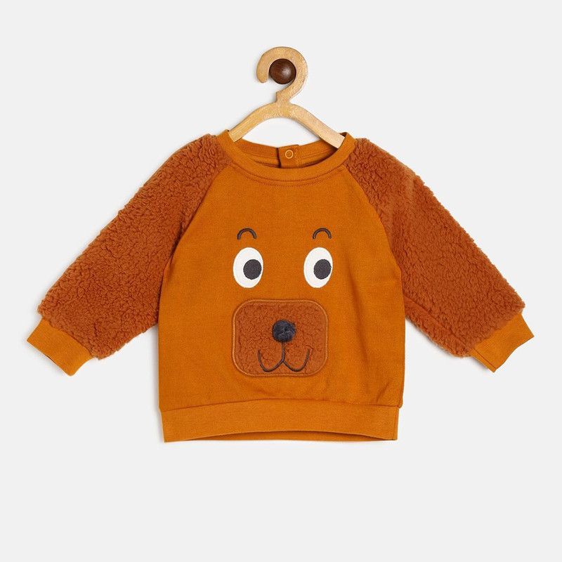 Baby Boys Full Sleeve Self Design Sweatshirt