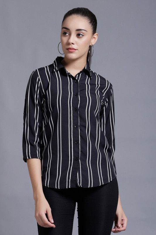 Women Regular Fit Striped Formal Shirt