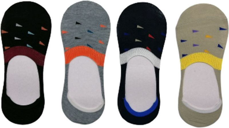 Men & Women Printed Peds/Footie/No-Show  (Pack of 4)