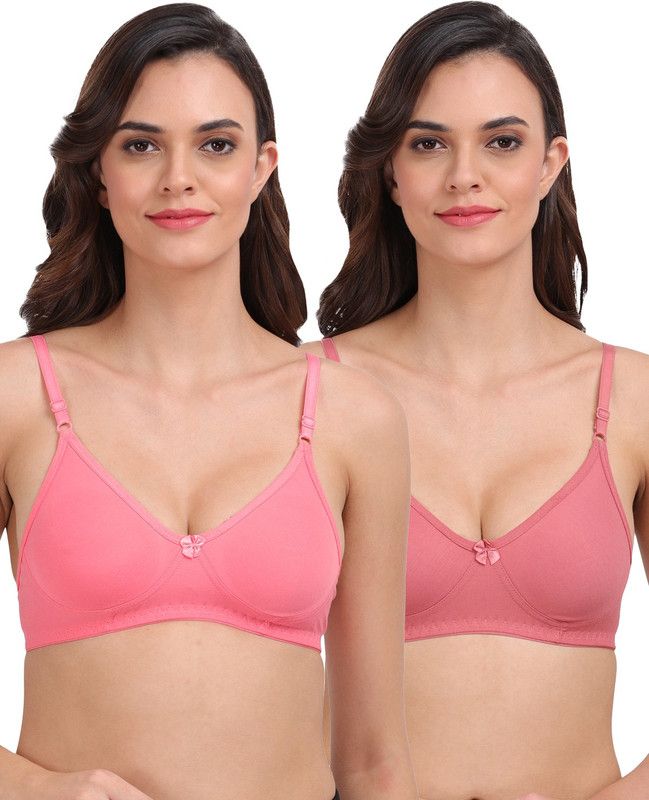 Lily Non Padded Everyday Bra Women Non Padded Bra  (Pink)