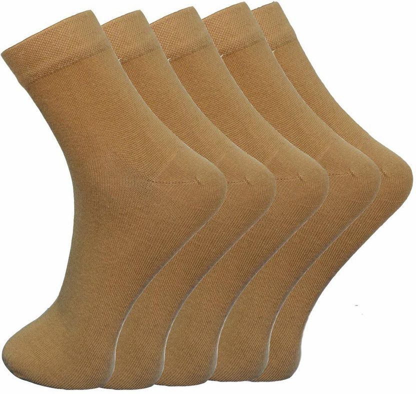 Unisex Solid Ankle Length  (Pack of 5)