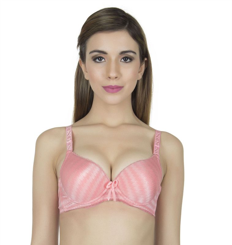 Women Push-up Bra  (Pink)