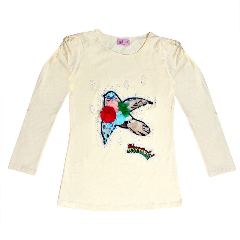 Girls Party Cotton Blend Full Sleeve Top  (Yellow, Pack of 1)