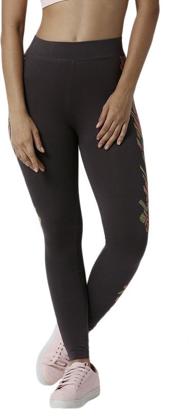 De Moza Ankle Length Western Wear Legging  (Grey, Printed)
