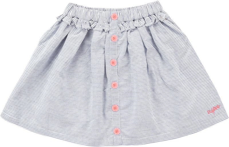 Girls Striped Flared Blue Skirt