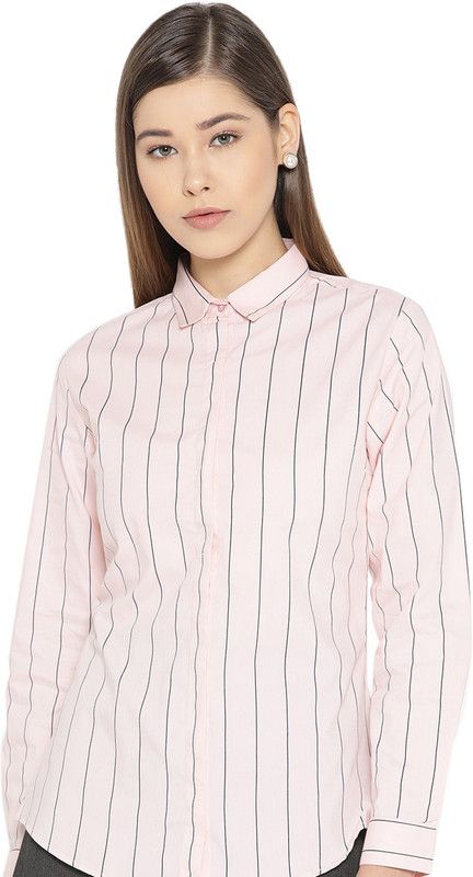 Women Slim Fit Striped Formal Shirt