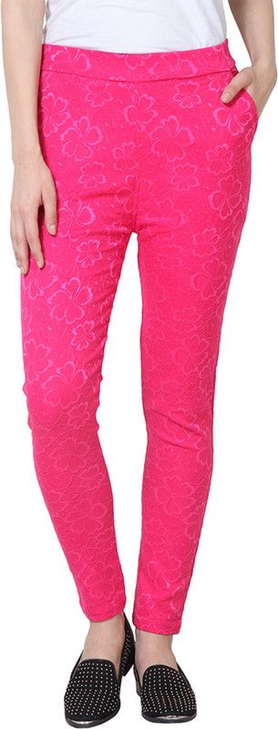 Sakhi Sang Pink Jegging  (Embroidered)