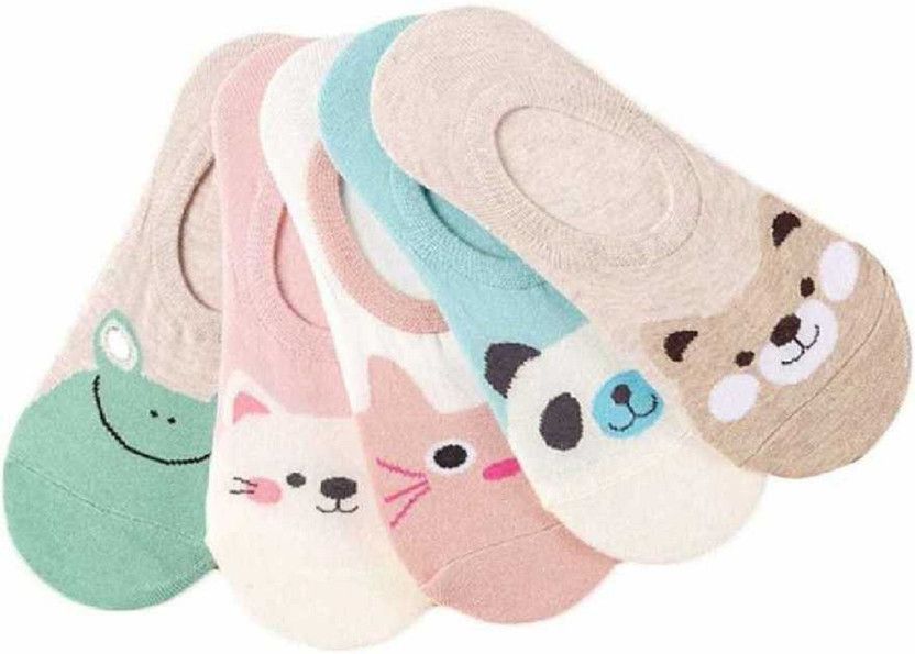 Women Printed Peds/Footie/No-Show  (Pack of 10)