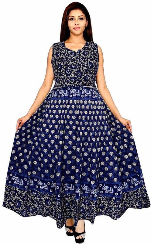 Women Maxi White, Blue, Beige Dress