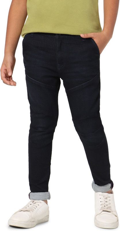 Boys Regular Low Rise Dark Blue Jeans