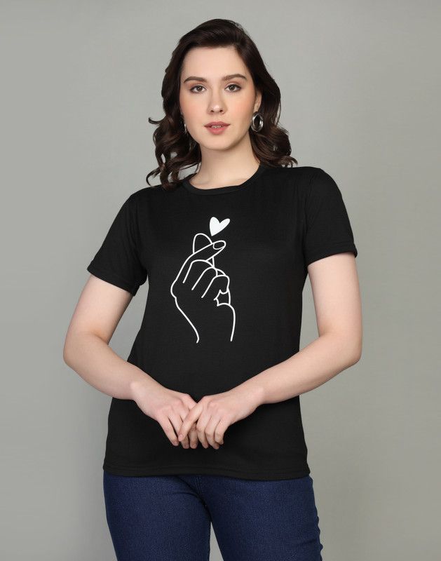 Casual Regular Sleeves Printed Women Black, Maroon, Blue, Pink Top
