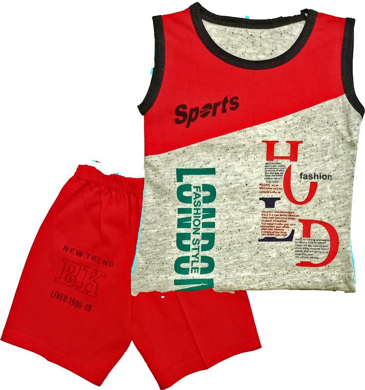 NAZZ COLLECTIONN Boys & Girls T-shirt Shorts  (Multicolor)