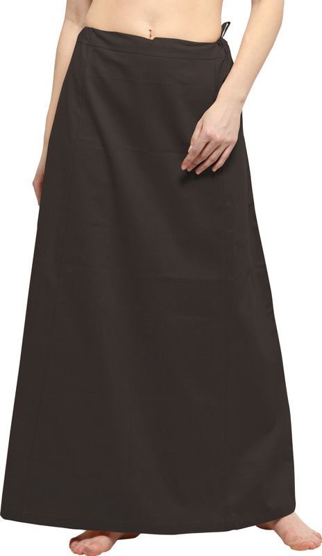 Ziya PRM-CTN-DBRN-144 Pure Cotton Petticoat  (Free)