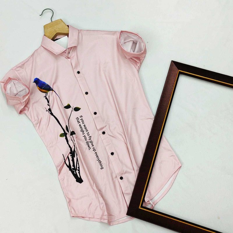 Men Regular Fit Embellished Casual Shirt