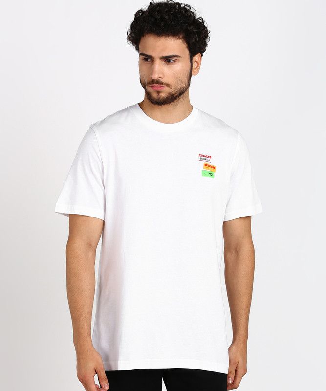 BODEGA PRICETAG Men Solid Round Neck Pure Cotton White T-Shirt