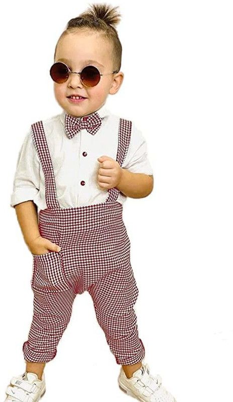 Baby Boys & Baby Girls Polycotton Shirt, Waistcoat and Pant Set  (Pack of 1)