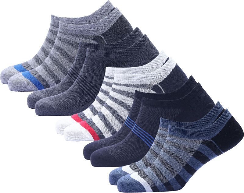 Men & Women Self Design Low Cut  (Pack of 5)