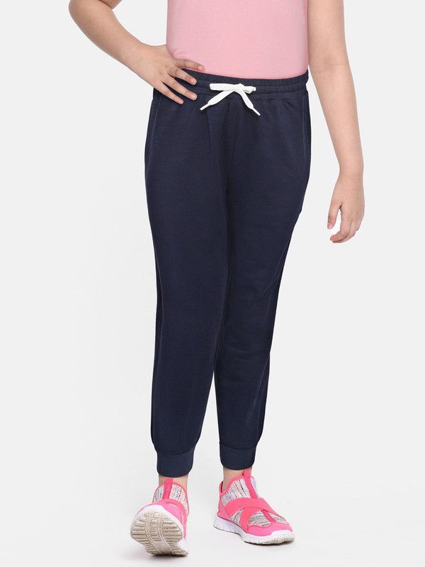 Track Pant For Girls  (Blue, Pack of 1)