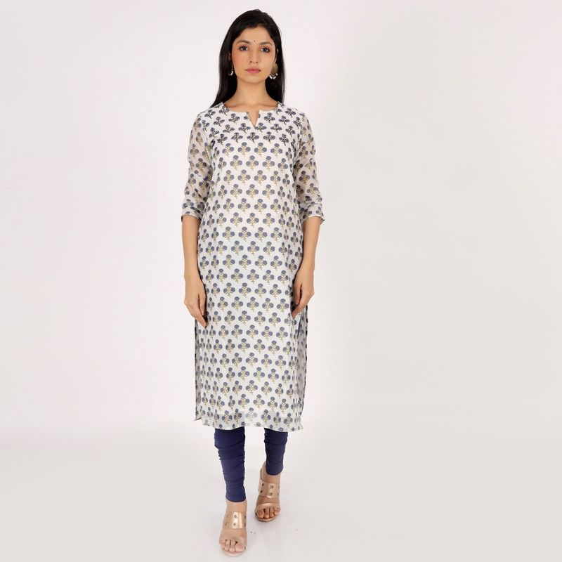 Women Kurti and Legging Set Chanderi