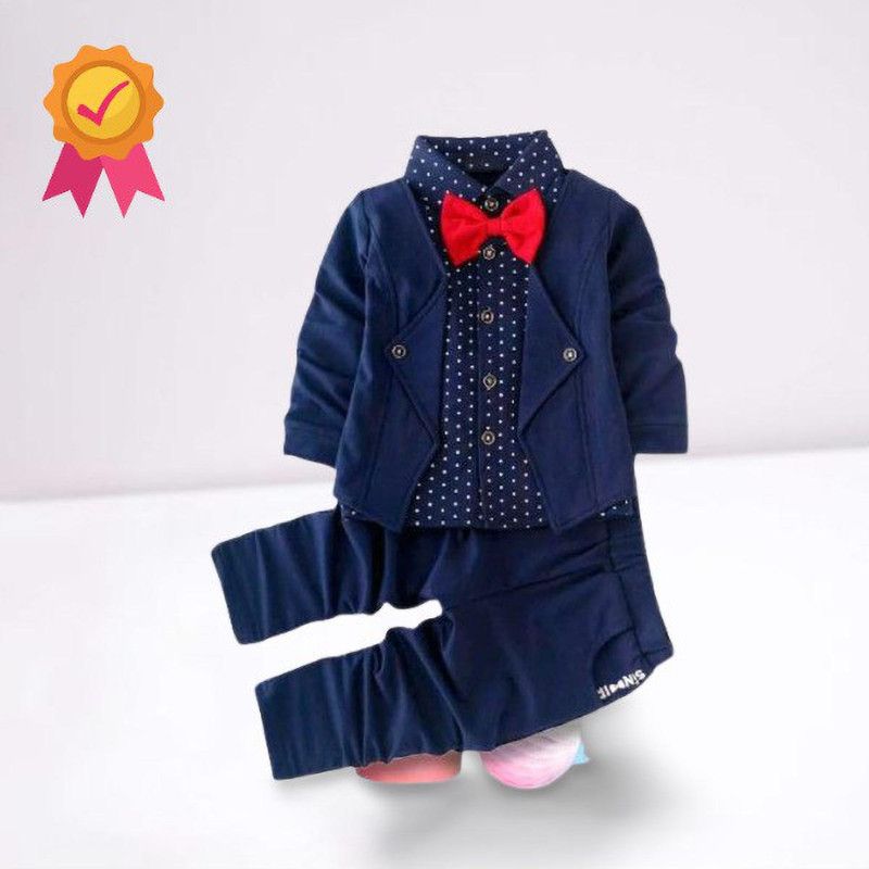 Boys & Girls Party(Festive) Blazer Bow Tie  (Blue)