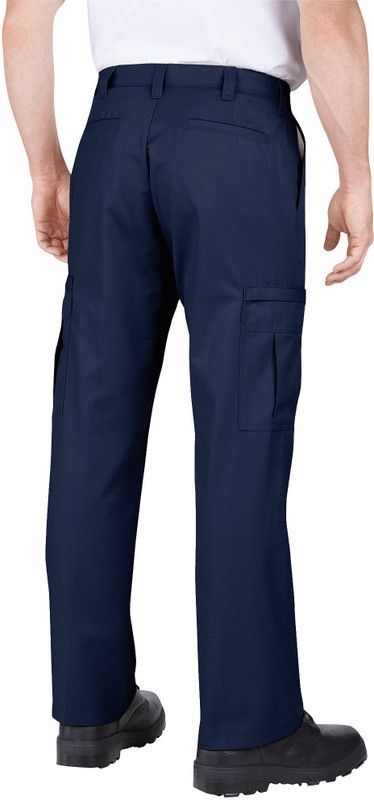 Men Regular Fit Dark Blue Viscose Rayon Trousers