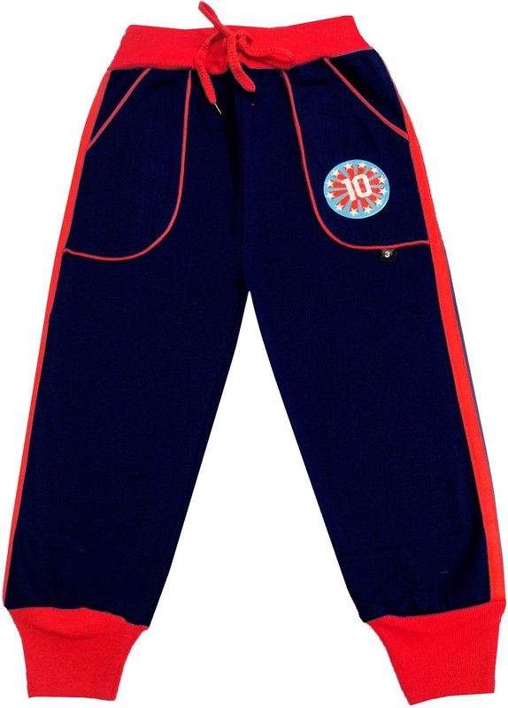 Track Pant For Boys  (Dark Blue, Pack of 1)