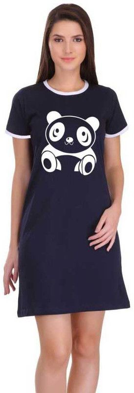 Women T Shirt Blue Dress
