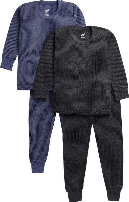Boys Casual Sweatshirt Track Pants  (Blue)