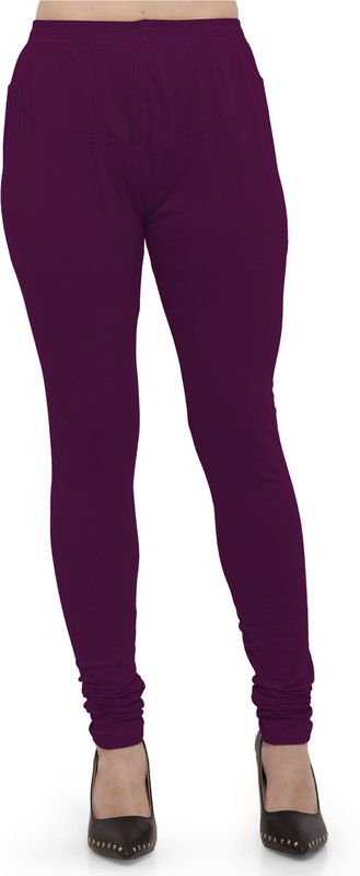 Ziya Ankle Length Western Wear Legging  (Purple, Solid)