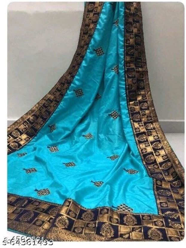 Self Design Daily Wear Art Silk Saree  (Pack of 2, Blue, Light Green)