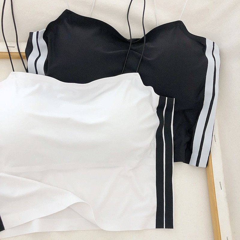 Pack of 2 Women Cage Bra Lightly Padded Bra  (Black, White)