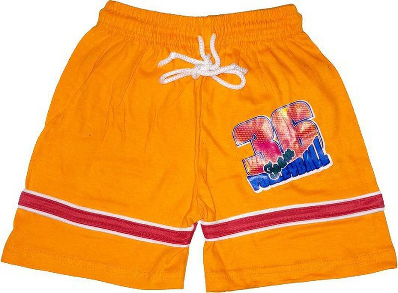 Short For Boys Casual Printed Hosiery  (Yellow, Pack of 1)