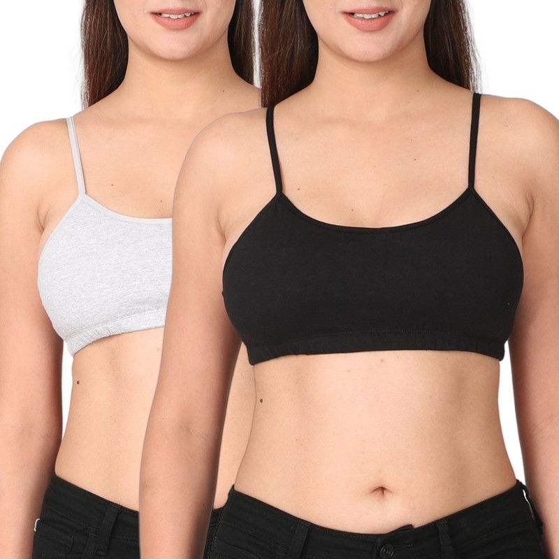 Pack of 2 Women Training/Beginners Lightly Padded Bra  (Multicolor)