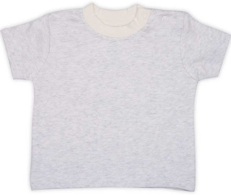 Girls Cotton Blend A-line Top  (Grey, Pack of 1)
