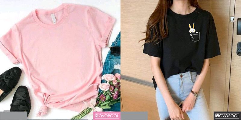 Printed Women Pink, Black T-Shirt  (Pack of 2)