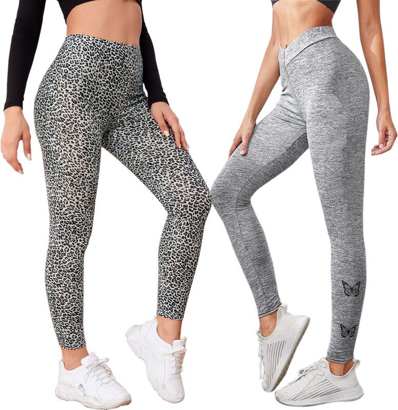 ALISBA Multicolor Jegging  (Self Design)