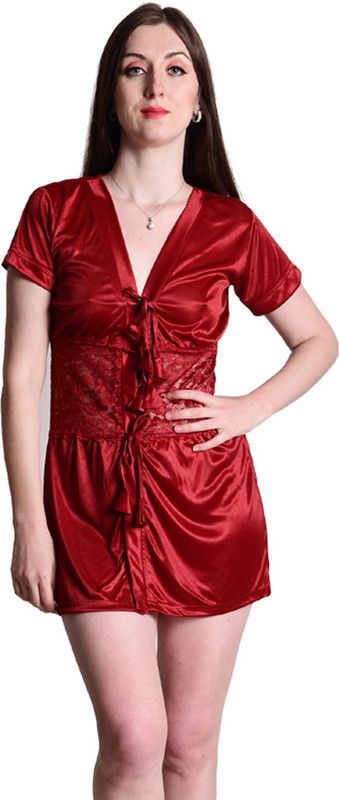 Women Robe  (Maroon)