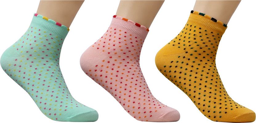 Women Self Design Ankle Length  (Pack of 3)
