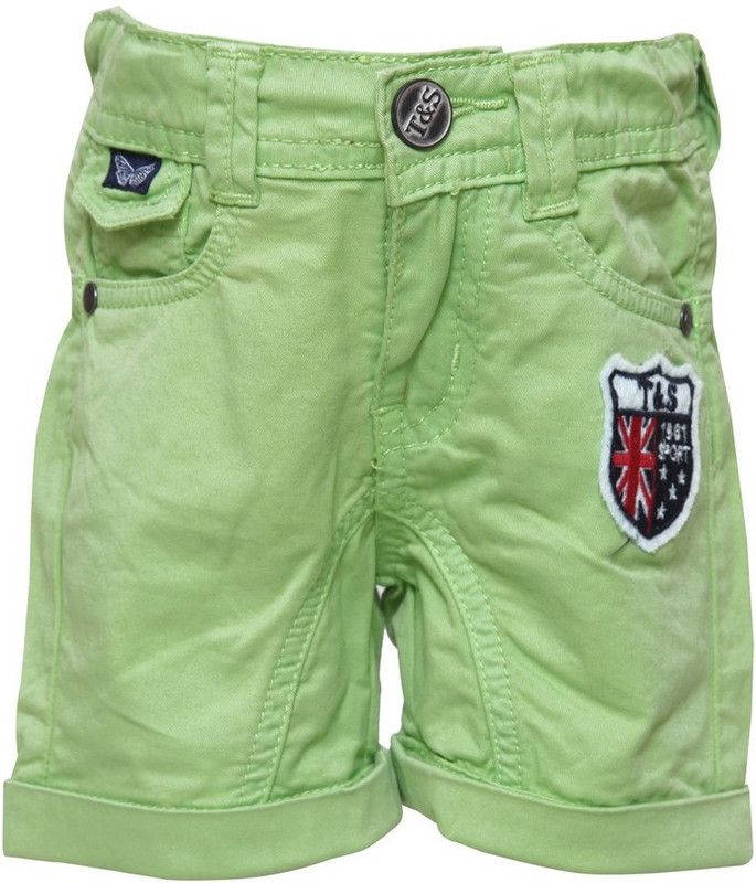 Short For Boys Solid Cotton Linen Blend, Nylon Blend  (Light Green, Pack of 1)