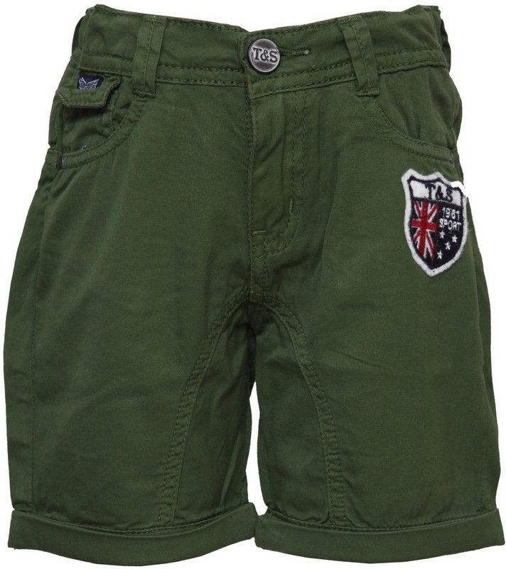 Short For Boys Cotton Linen Blend, Nylon Blend  (Dark Green, Pack of 1)