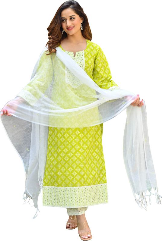Anni Designer Printed Kurta, Trouser/Pant & Dupatta Set