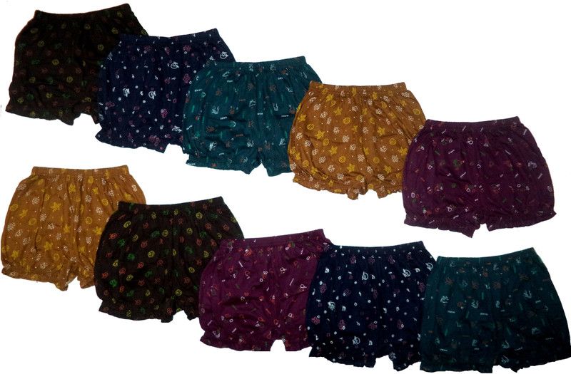 Pack of 10 Women Boy Short Blue Panty