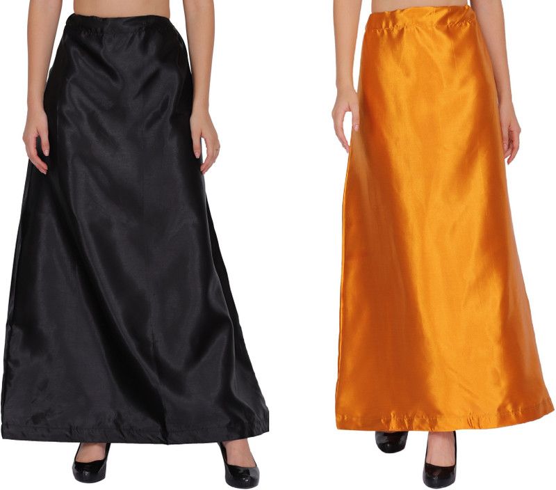 WO AI NI PT04-PT20-Black-CopperGold Satin Blend Petticoat  (Free)