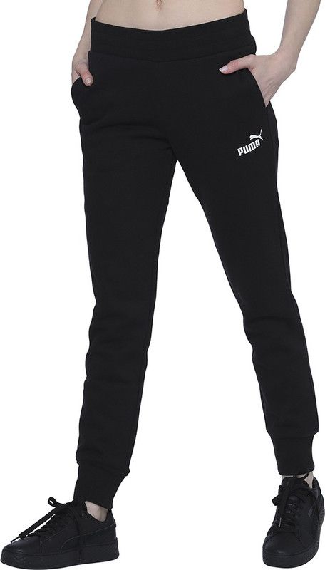 Essentials Sweat Pants Women Solid Black Track Pants